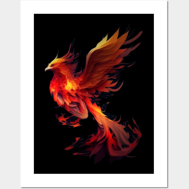 Abstract Phoenix Wall Art by ZombieTeesEtc